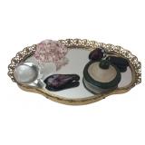 Mirrored Vanity Tray & Assorted Smalls