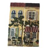 Pair C. Winterle Olson 3D Cafe Plaques