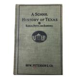 1928 A School History of Texas Book