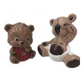 Pair of Ceramic Bear Figurines