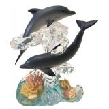 Lenox 2001 ï¿½Diving Duetï¿½ Dolphins Art Sculpture