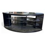 Bush Furniture Black Glass TV Stand