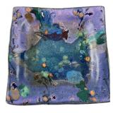 Signed Studio Pottery Square Dish 7"