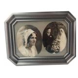 Silver-Tone Double Oval Picture Frame 8.5x6.75"