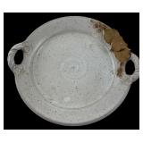BR N.C. Studio Pottery Leaf Handled Platter
