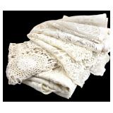 Group of 4 Lace & Crochet Tablecloths