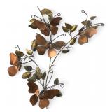Copper & Brass Butterfly Wall Sculpture 21" L