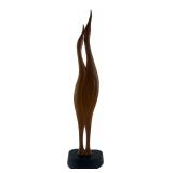 Mid-Century Style Carved Wood Bird Sculpture