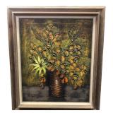 Charles Wendell Helgason Impasto Floral Painting
