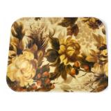 Rare VTG Traymold Fiberglass Autumn Floral Tray