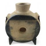 Michael Simon Stoneware Flask Vase 6.5" H