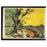 1952 Leo Michelson ï¿½Tree On The Seineï¿½ Print