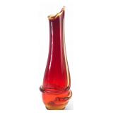 MCM UV Glow Kanawha Glass Swung Vase