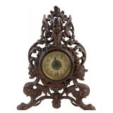 Baby Boy Ornate Cast Metal Mantel Clock