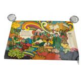 1970 U.S. Army Psychedelic Poster 13x20