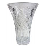 Waterford Crystal Cut Glass Vase 10"H