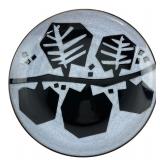 Torayama Kiln Abstract Modern Platter 13.5"