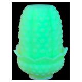 VTG Fenton Custard Glass Hobnail Fairy Light