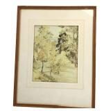 Chiura Obata 1939 Landscape Print