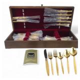 1847 Rogers Bros Gold Crown 50pc Flatware Set