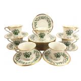 Lenox Holiday Cups, Saucers & 8" Plates Set
