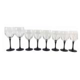 VTG Luminarc France Domino Wine Glasses Set of 8