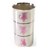 Gorham Silverplate Pink Elephant Baby Cup 3" H