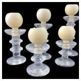 Iittala Ultima Thule Glass Candle Holders