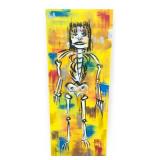 Signed Josiah Brazen Acrylic On Canvas 16x40"