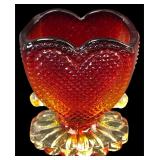 VTG UV Glow Degenhart Glass Toothpick Holder
