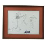 VTG Millicent Tomkins Musical Still Life Print