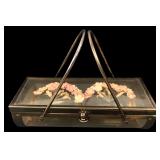 Vintage Brass & Clear Panel Terrarium Purse
