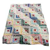 Vintage Patchwork Tied Quilt 52x81