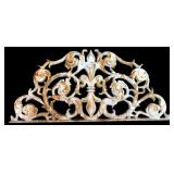 Cast Iron Architectural Scrollwork Topper, 24.5" W