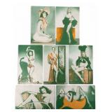 VTG Pin-Up Girl Exhibit Arcade Cards (7)