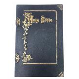 VTG Metal Holy Bible Music Box With Bible
