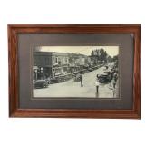 Framed 1941 Scottville MI Street Scene Photo