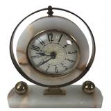 Genuine Onyx Art Deco Mantel Clock