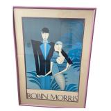 Robin Morris The Couple Art Deco Lithograph