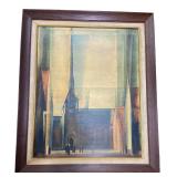 1950s Lyonel Feininger Gelmeroda IX Fine Art Print