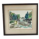 1971 Ralph Misiak Signed Limited Edition Serigraph