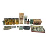 VTG Mixed Advertising Tins & Packaging Lot