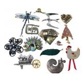 JJ & Assorted Costume Jewelry Brooch Lot