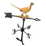 Painted Cast Metal Pheasant Weather Vane 30" H