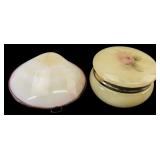 Alabaster & Shell Trinket Boxes