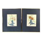 Vanguard Studios Signed Butterfly I & II Prints