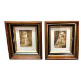Pair Otto Sarony Co. Framed Photographs