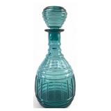 MCM Imperial Glass Aquamarine Genie Decanter 11"H