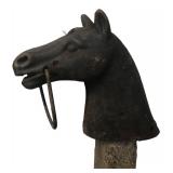 Cast Iron Horse Head Hitching Post