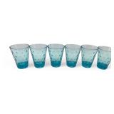 VTG Hazel Atlas Capri Dot Juice Glasses